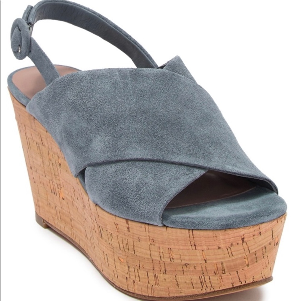 NEW Diane Von Furstenberg Juno Platform Wedge 6.5